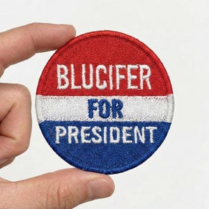Blucifer for President Embroidery Patch: Denver Colorado