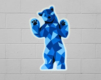 Denver Colorado Blue Bear Travel Sticker
