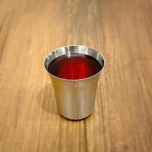 Communion Cups for Church | 40 Cup Set for serving Wine Communion Trays | Holy Juice Cups | Ideal for Worship Services | Stainless Steel