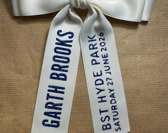 Garth Brooks BST Hyde Park inspired Custom Hair Clip Bow