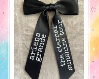 Ariana Grande Eternal Sunshine Tour inspired Concert Hair Bow | Ariana Grande Fan Gift | Concert Hair Accessory | Eternal Sunshine Keepsake