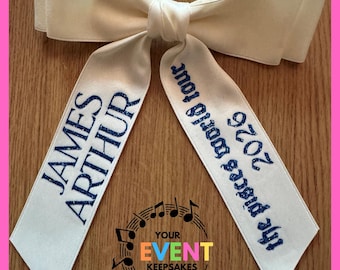 James Arthur The Pisces World Tour 2026 inspired Custom Hair Clip Bow