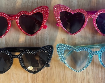 Personalised Rhinestone Concert Glasses | Custom Artist, Band Sunglasses | Festival, Prom, Wedding, Hen Party andii Birthday Glasses