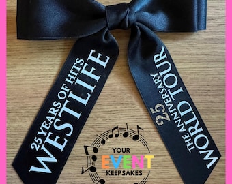 Westlife The Anniversary Tour inspired Custom Hair Clip Bow