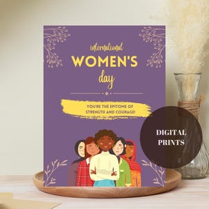 Journée internationale de la femme, carte fête de la femme, super femme, journée internationale de la femme, carte fille patron, super maman, collègues de travail, femme forte