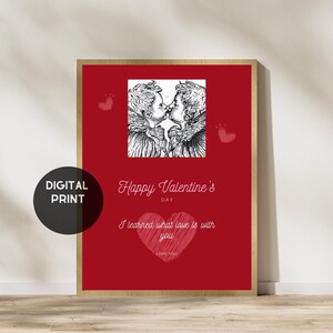 Tarjeta del día de San Valentín para esposa, tarjeta de feliz día de San Valentín para ella, tarjeta del día de San Valentín para nueva mamá, tarjeta del primer día de San Valentín para esposa, tarjeta imprimible