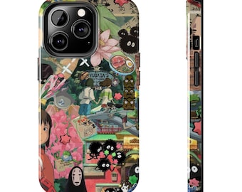 Studio Ghibli Aesthetic Spirited Away Phone Case for iPhone 16, 15, 14, 13, 12, 11, Samsung S25, S24, S23, S22, S21