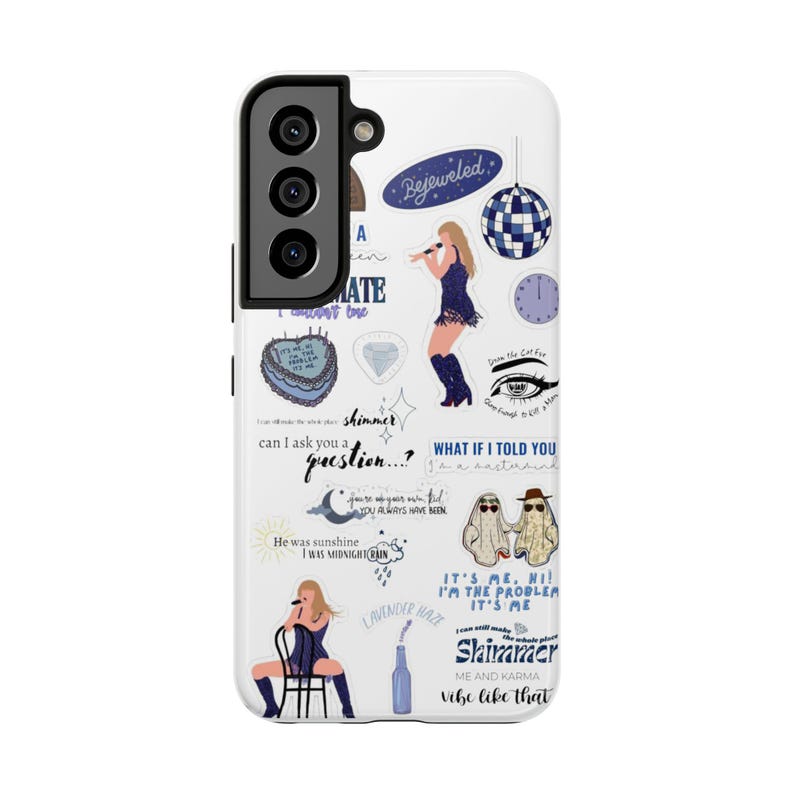 Aesthetic Taylor Phone Case - Midnight Swift Song Lyrics fit for, iPhone 16 15 14 13 12 Pro Max 8 , Samsung Galaxy S24 S23 S22 S21 Ultra image 7