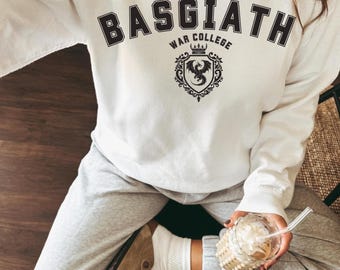 Pull recto-verso de la quatrième aile, chemise Basgiath War College, sweat-shirt cavalier dragon, pull livresques, série Empyrean, chemise quatrième aile