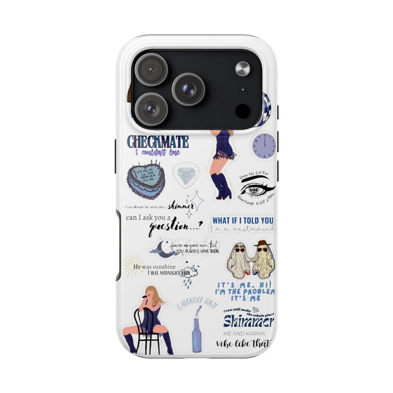 Aesthetic Taylor Phone Case - Midnight Swift Song Lyrics fit for, iPhone 16 15 14 13 12 Pro Max 8 , Samsung Galaxy S24 S23 S22 S21 Ultra image 9