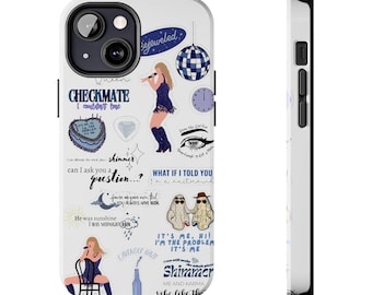 Aesthetic Taylor Phone Case - Midnight Swift Song Lyrics fit for, iPhone 16 15 14 13 12 Pro Max 8 , Samsung Galaxy S24 S23 S22 S21 Ultra