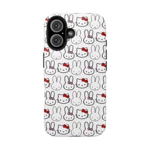 Funda de teléfono Kwaii Miffy Hello Kitty para iPhone 17, 16, 15, 14, 13, 12, 11 Plus Pro Max, Samsung Galaxy S25, S24, S23, S22, S21 Ultr imagen 6
