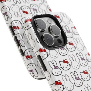 Funda de teléfono Kwaii Miffy Hello Kitty para iPhone 17, 16, 15, 14, 13, 12, 11 Plus Pro Max, Samsung Galaxy S25, S24, S23, S22, S21 Ultr imagen 4
