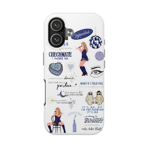 Aesthetic Taylor Phone Case - Midnight Swift Song Lyrics fit for, iPhone 16 15 14 13 12 Pro Max 8 , Samsung Galaxy S24 S23 S22 S21 Ultra image 8