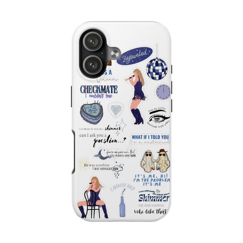 Aesthetic Taylor Phone Case - Midnight Swift Song Lyrics fit for, iPhone 16 15 14 13 12 Pro Max 8 , Samsung Galaxy S24 S23 S22 S21 Ultra image 8