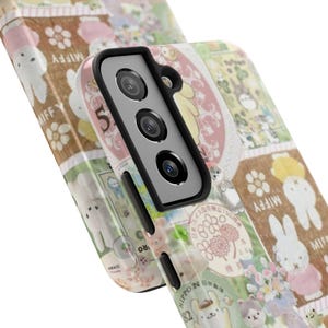 Kawaii Phone Case, Cute Bunny Pink iPhone Samsung Case, Anime Girl Art, Kawaii Hello Kitty Style Case, Japanese Kawaii Phone Case image 6