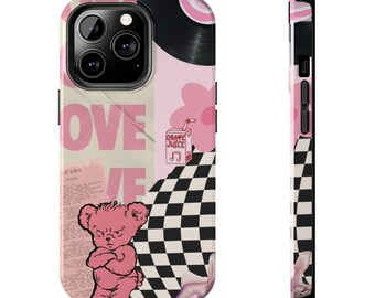 PINK Y2K STARGIRL Collage Handyhülle, iPhone 16 15 14 13 12 11, Samsung Galaxy S24 S23 S22 S21