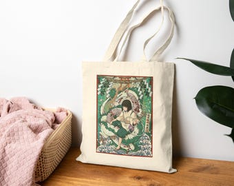 Studio Ghibli | Spirited Away | Anime Gift | Cotton Tote Bag | Cute Tote Bag, Handmade | Gift for Her | Birthday Gift