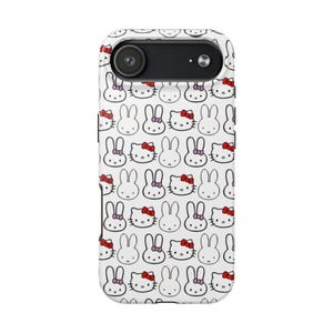 Funda de teléfono Kwaii Miffy Hello Kitty para iPhone 17, 16, 15, 14, 13, 12, 11 Plus Pro Max, Samsung Galaxy S25, S24, S23, S22, S21 Ultr imagen 3