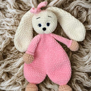 Crochet bunny snuggler pattern
