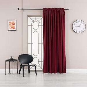 Custom Polyester Curtains, Soft Touch Natural Linen Look Drapes, Extra Wide Long Window Panels for Living Room, Bedroom, Dining Room
