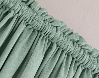 Soft Touch Polyester Curtains: Modern Linen Look, Pinch Pleated