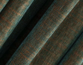Textured Viscose Curtains, Wide Pencil Pleat Drapery Panels, Custom Size Window Treatments for Living Room, Bedroom Decor