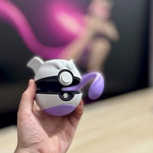 life size functional Mew-two pokeball fully functional and with custom magnetic base