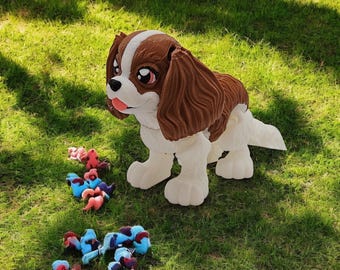 3D-geprint Cavalier King Charles Fidget-speeltje: cadeau hondenliefhebber