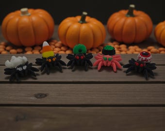 Halloween Spider Hatchlings: 3D Printed Fidget Toy Set