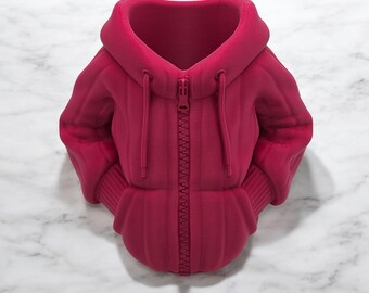3D-gedruckte Hoodie-Vase: Moderne Tischdekoration, 13 cm hoch
