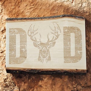 Laser Engraved Dad Sign, Solid Wood Sign, 11 Inches Wide, 9 Inches Tall, Fathers Day Gift, Gift for Dad