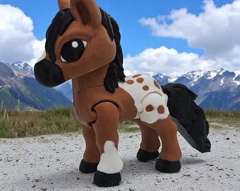 Jumbo Tiny Horse: 3D Printed Multi-Color Fidget Toy