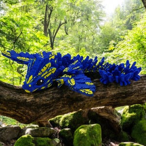 3D Printed Baby Flying Serpent, Multi Color Fidget Toy, Dragon Lovers Gift, 8 1/2 Inches Long, Unique Toy
