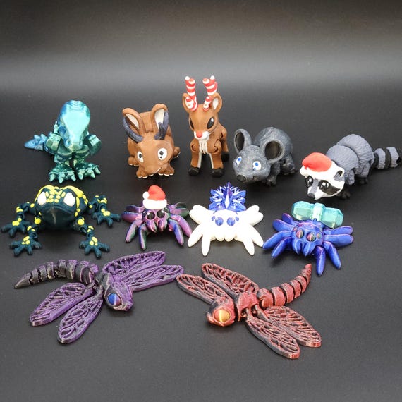 Giocattolo Fidget articolato, giocattolo sensoriale stampato in 3D