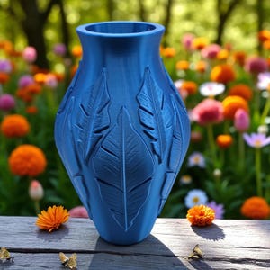 Featherlight Vase, 3D Printed Vase, Dried Flowers Holder, Interior Decor, Table Centerpiece, 6 Inches Tall