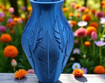 3D Gedruckte Vase: Federleichtes, modernes Dekor, Trockenblumenhalter