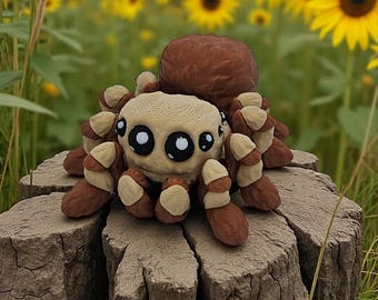 3D Printed Spider Fidget Toy: Multi-Color Desk Stress Relief