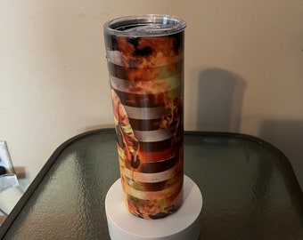 20 ounce Sublimated Tumbler, Firefighter with Shield