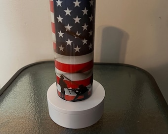 20 ounce Sublimated Tumbler, Military with Flag