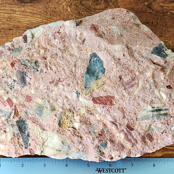 7+ lb Pudding Stone, Australian Pudding Stone, Conglomerate, Red Jasper, Quartzsite, Rock, Mineral, Specimen
