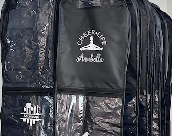 Gepersonaliseerde kledingtas: perfect voor gejuich, gymnastiek, dans, reiskledingtas, uniformtas