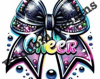 Cheer Bow sublimatie digitaal ontwerp direct downloaden, png
