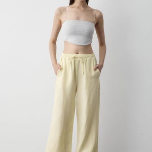 thumbnail image 2 of Women's High Waisted Sweatpants - Lightweight Loose Fit Joggers With Pockets 2 of 13