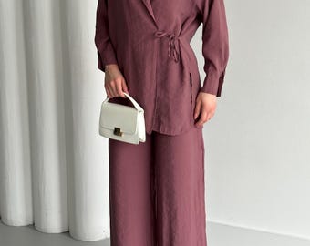 Soft Kimono Robe: Elegant Long Sleeve Loungewear