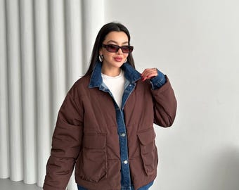 Vintage Gene Ewing BIS Denim Cotton Wrinkled Large Jacket. - Etsy