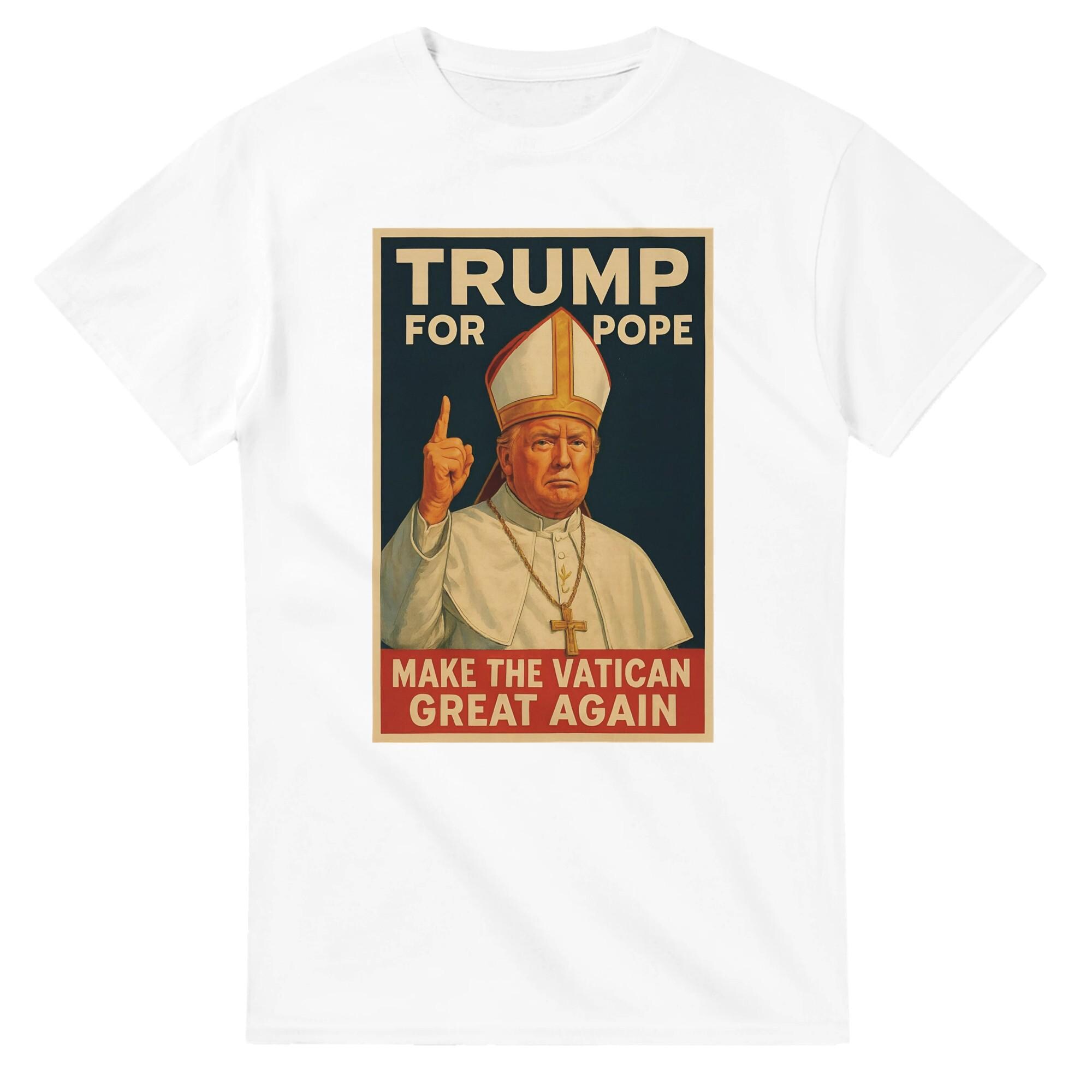 Camiseta Trump para el Papa - Algodón grueso, corte clásico, uso diario