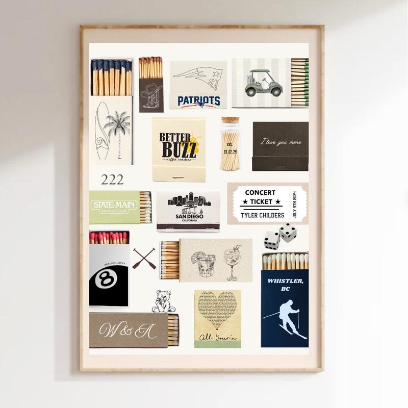 Canva Matchbook Template Etsy Canva Matchbook Template Etsy