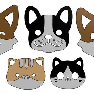 Simple Cat and Dog Face Magnets | Pet Lover Gift | Refrigerator Animal Magnets | Fun Locker Decor | Pet Owner Stocking Stuffer