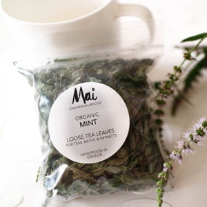 Organic Mint, Dried Leaves or Flowers